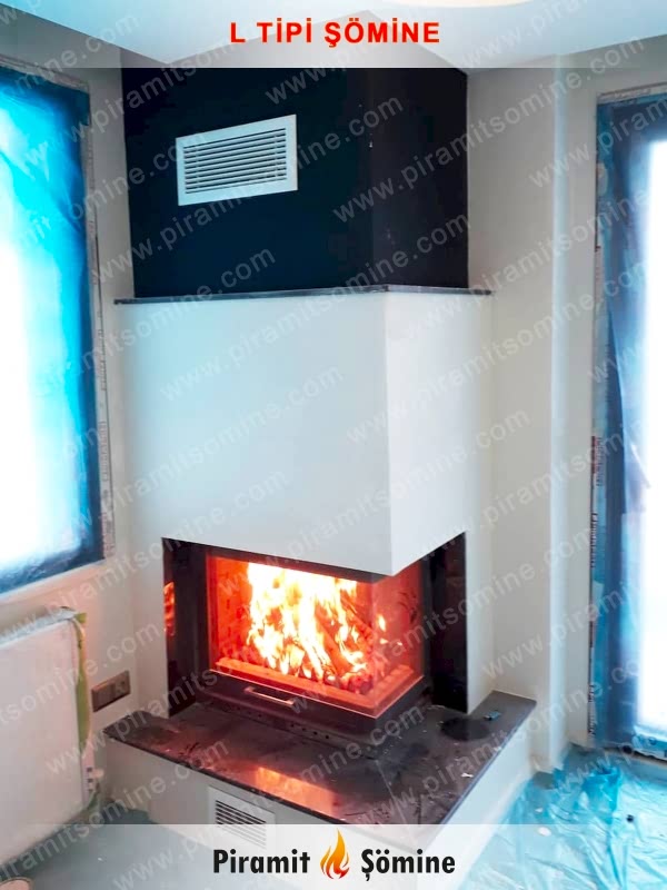 L Tipi Şömine Modelleri