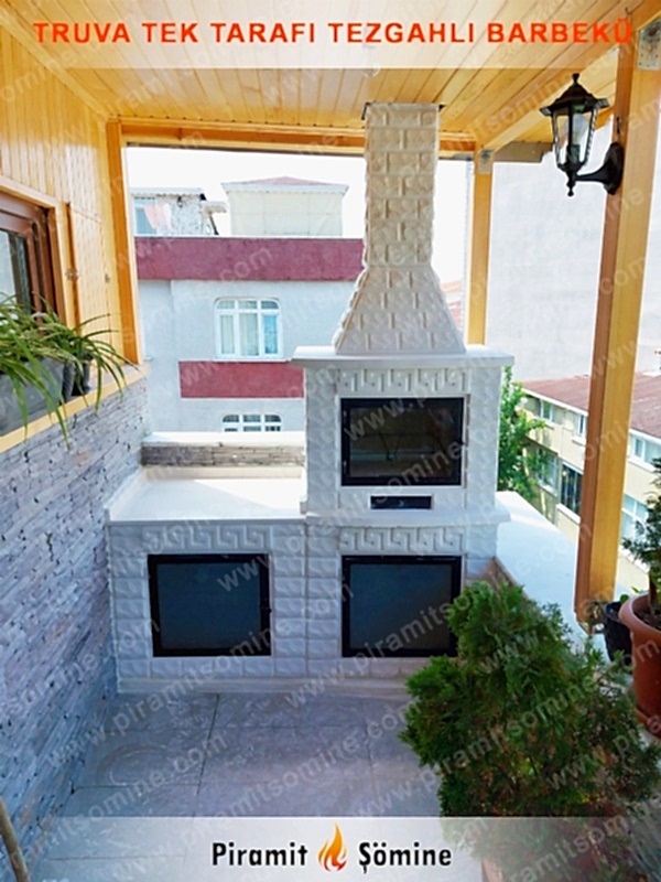 Truva Tek Tarafı Tezgahlı Barbekü